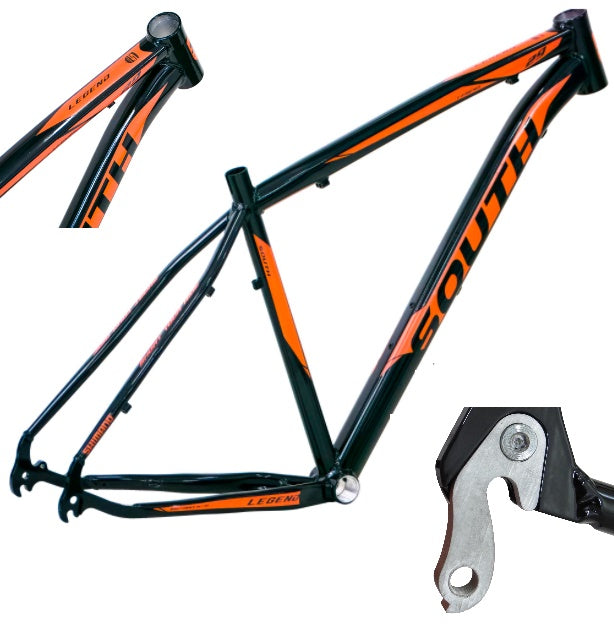 CUADRO DE ALUMINIO SUR DE 29" - PARA HOMBRE - T19 - NEGRO/NARANJA