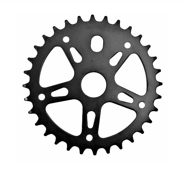 Corona 32D con 5 agujeros, Black Power, para bicicletas infantiles
