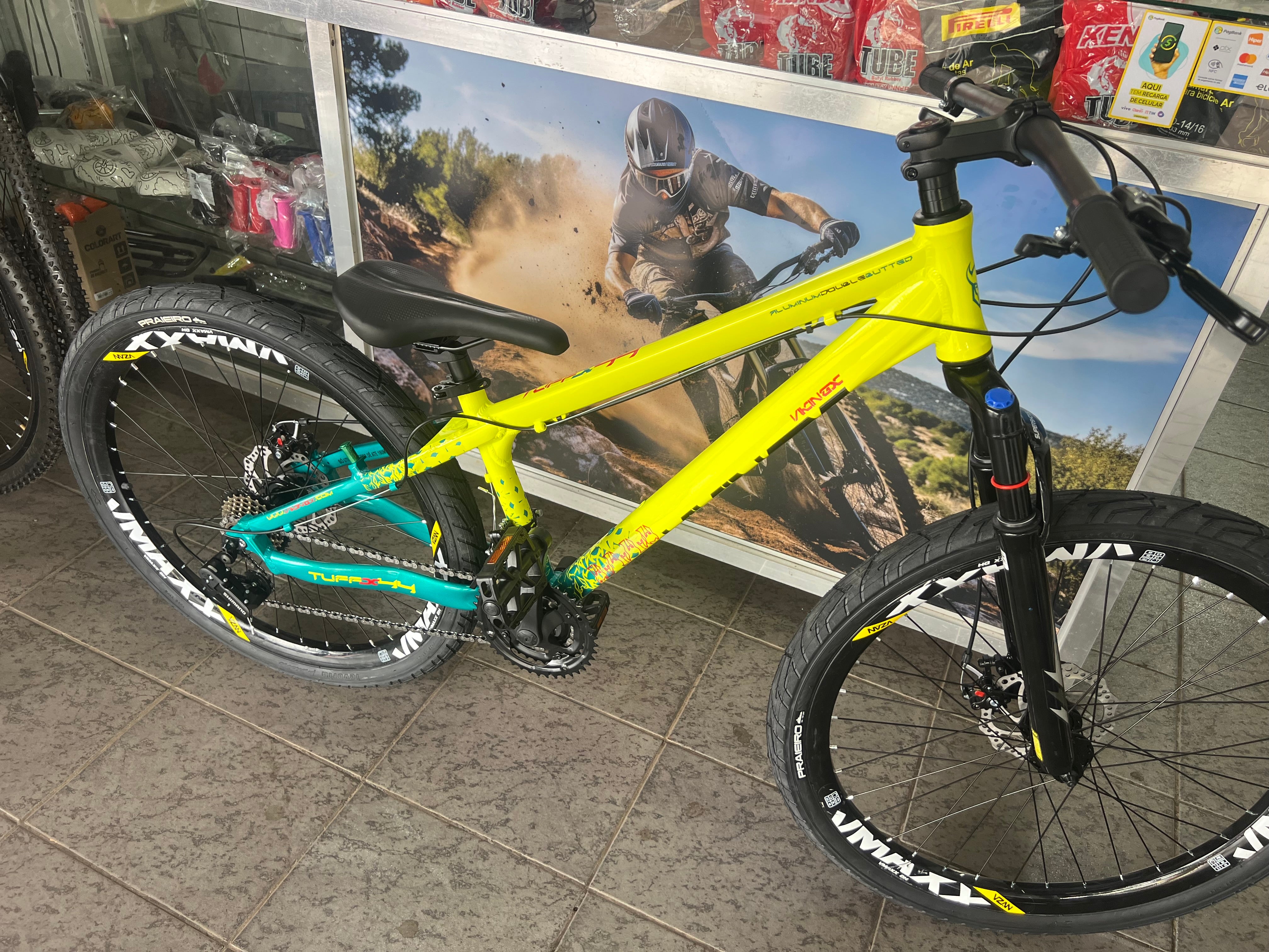 Viking 44x Amarela/Verde – ponto das bicicletas