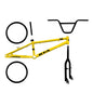 Quadro 20 bmx gta flip amarelo e preto com kit (par de aro, guidao, garfo e canote)