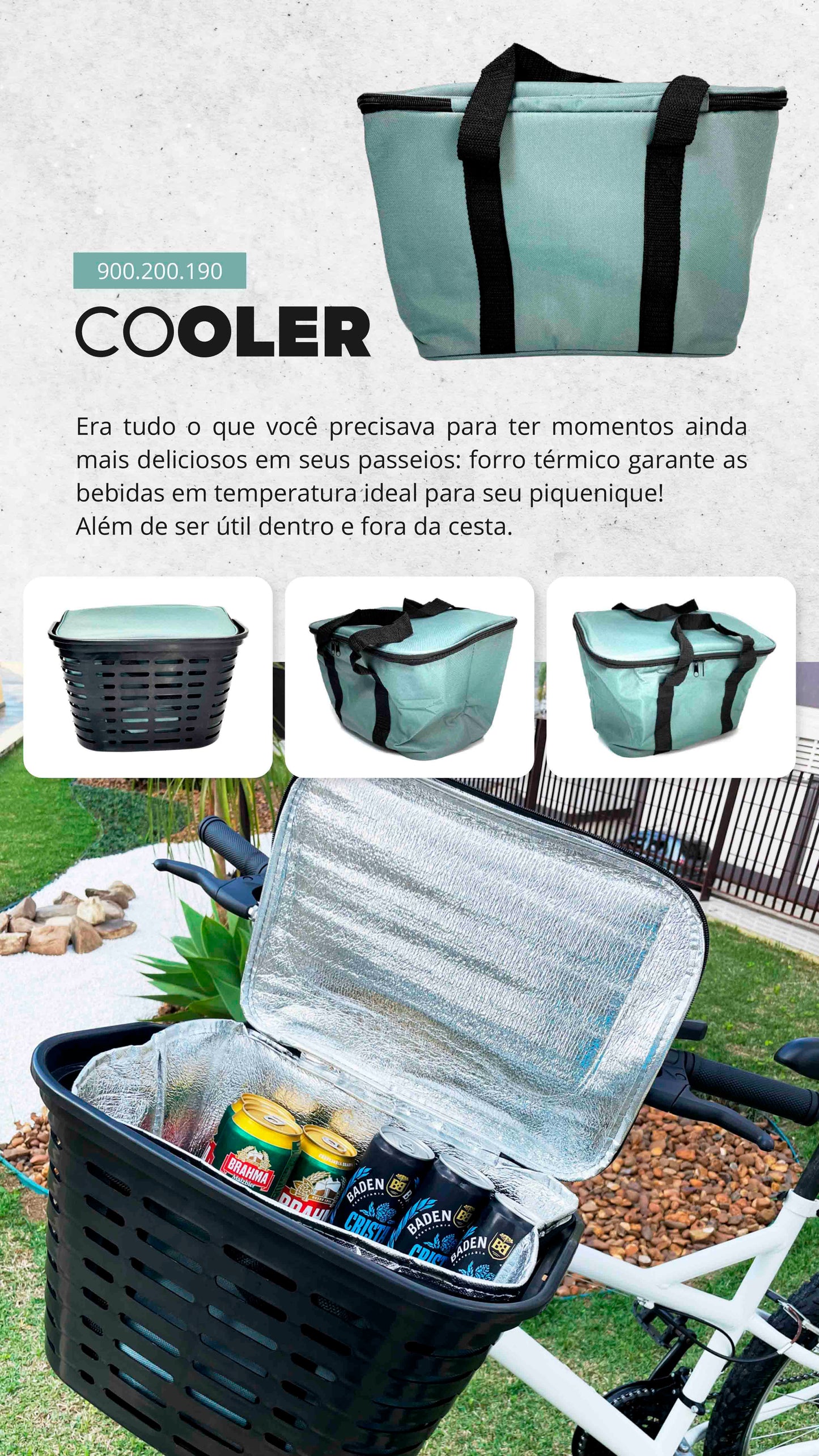 BOLSA JKS TERMICA COOLER - ADAPTAVEL NA CESTA URBANA JKS